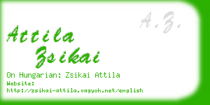 attila zsikai business card